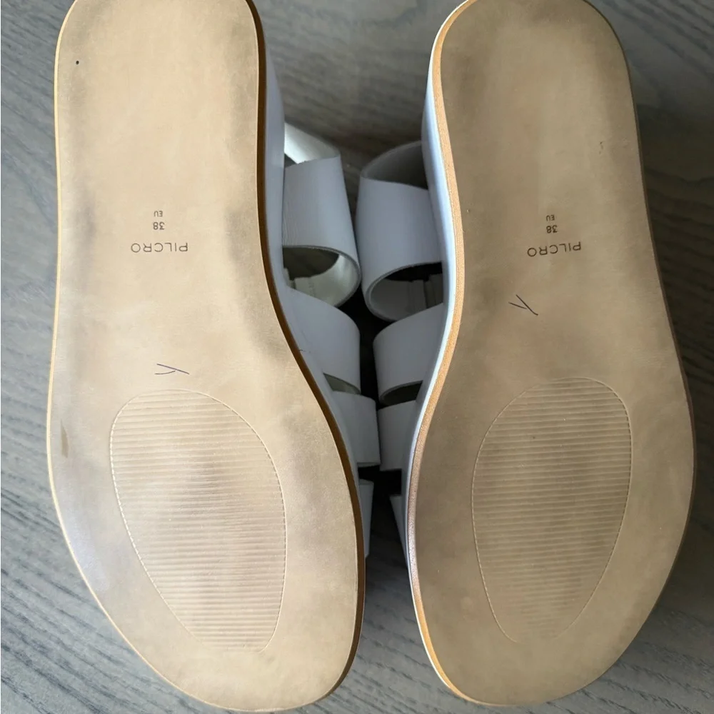 Anthropologie Pilcro Platform Fisherman Sandals – White, Size 38